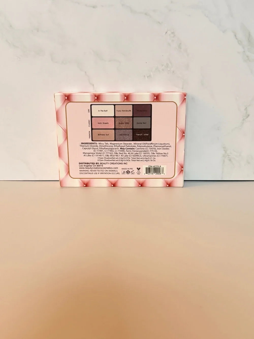 Beauty Creations Bare Naked Eyeshadow Palette – 9 Neutral Shades